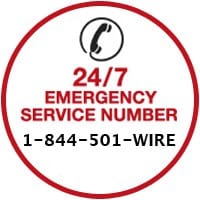 24/ 7 emergency service badge